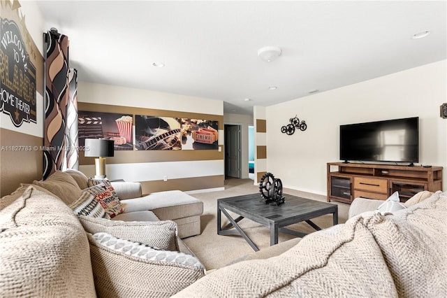 1892 Gobi Dr, Kissimmee, FL 3474 - living room with carpet and recessed lighting
