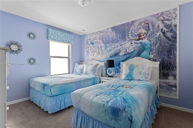 1892 Gobi Dr, Kissimmee, FL 3474 - carpeted bedroom featuring baseboards and a textured ceiling