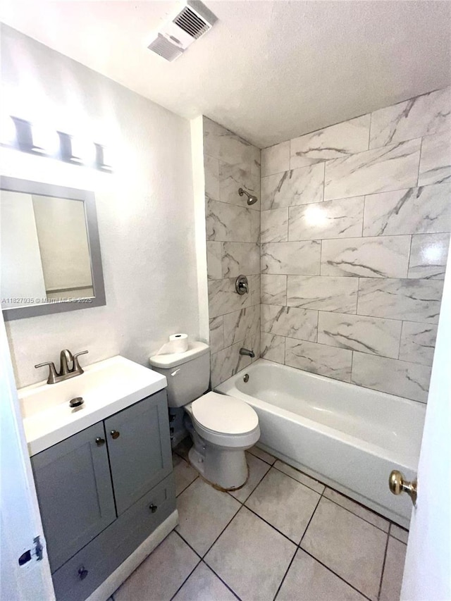 2331 NW 96th Ter Unit 17F, Pembroke Pines, FL 33024 - bathroom featuring vanity, shower / tub combination, and tile patterned floors