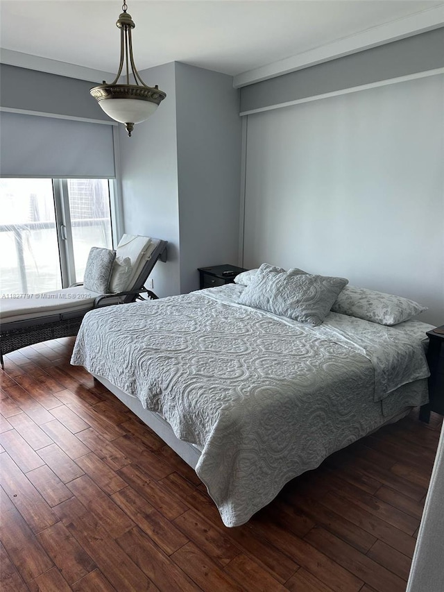 495 Brickell Ave Unit 5211, Miami, FL 33131 - bedroom with wood finished floors