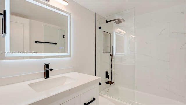 933 NE 24th Ave Unit 169, Hallandale Beach, FL 33009 - bathroom with bathtub / shower combination and vanity