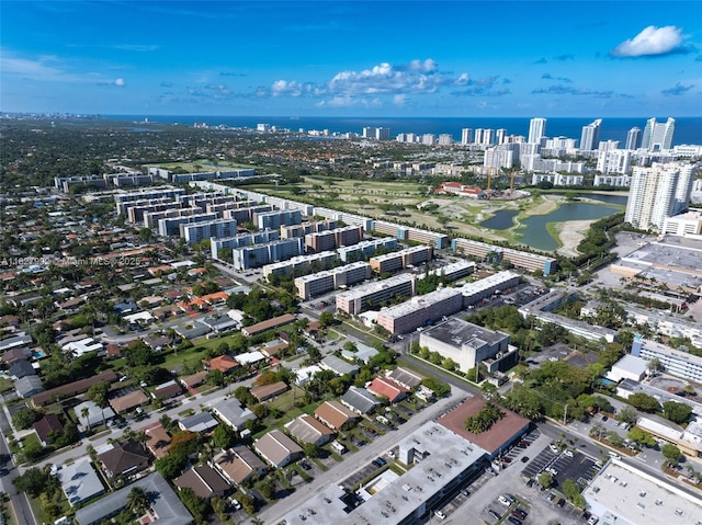 1115 NE 1st Ct Unit A, Hallandale Beach, FL 33009 - aerial view of property's location featuring nearby urban area and a large body of water