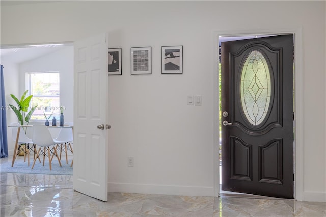 2125 SW 26th St, Miami, FL 33133 - entrance foyer with light marble finish floors