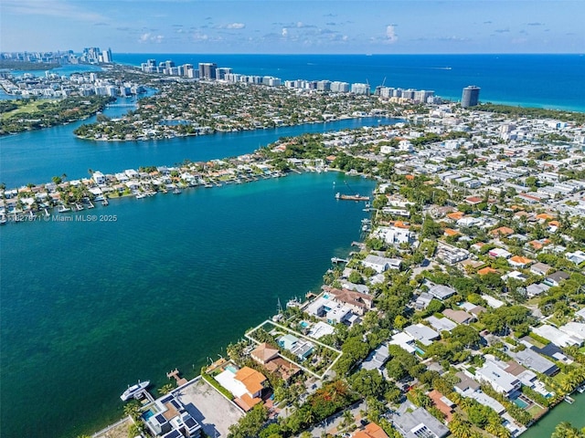 1375 N Biscayne Point Rd, Miami Beach, FL 33141 - aerial view of property's location featuring a large body of water