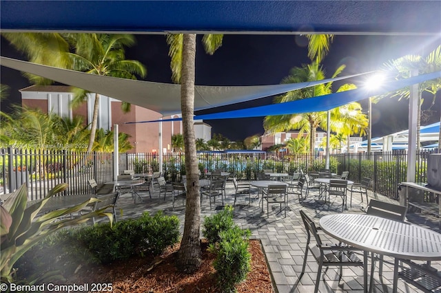 3021 Ventnor H Unit 3021, Deerfield Beach, FL 33442 - view of patio at night
