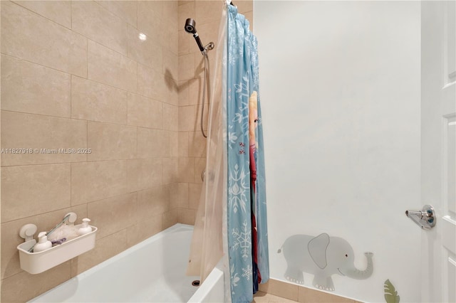 17709 SW 150th Ct, Miami, FL 33187 - bathroom featuring shower / bath combination with curtain