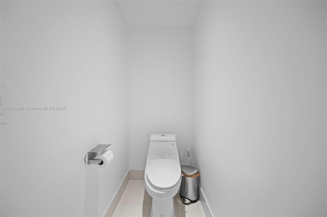 460 NE 28th St Unit 2407, Miami, FL 33137 - bathroom with toilet and tile patterned floors