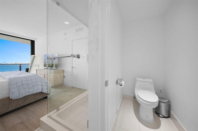 460 NE 28th St Unit 2407, Miami, FL 33137 - full bathroom with connected bathroom and a water view
