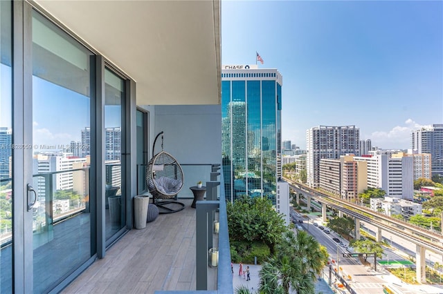 88 SW 7th St Unit 1008, Miami, FL 33130 - balcony featuring a view of city