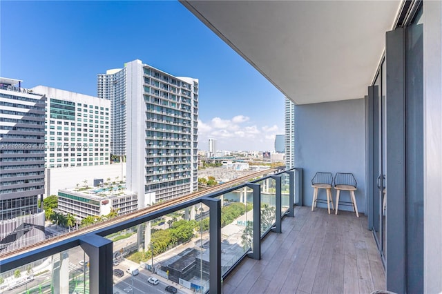 88 SW 7th St Unit 1008, Miami, FL 33130 - balcony featuring a view of city