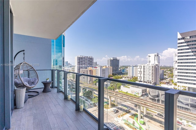 88 SW 7th St Unit 1008, Miami, FL 33130 - balcony featuring a view of city