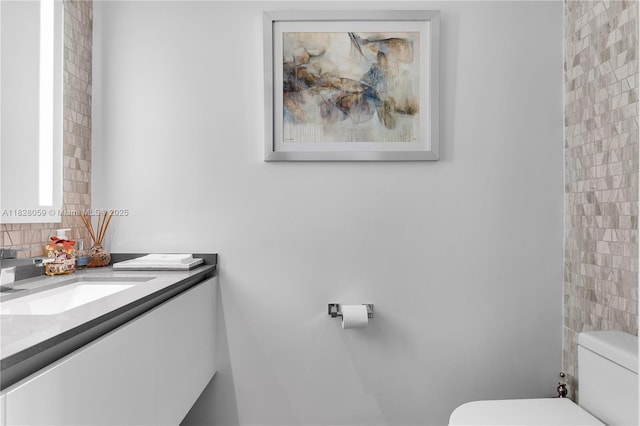88 SW 7th St Unit 1008, Miami, FL 33130 - half bathroom with toilet and vanity