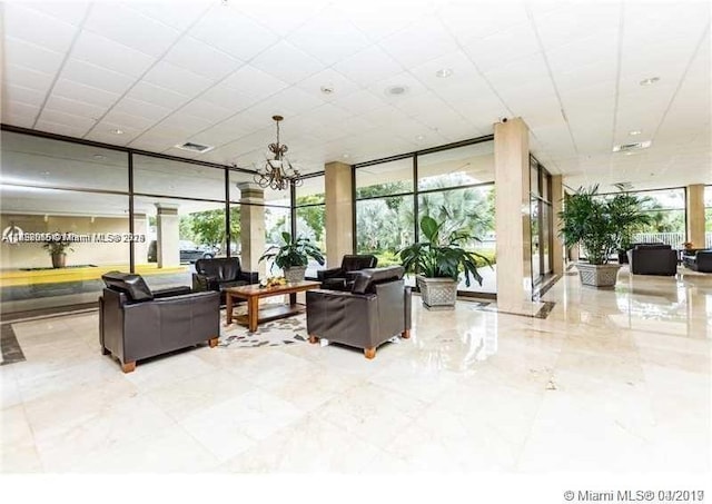 400 Kings Point Dr Unit 820, Sunny Isles Beach, FL 33160 - lobby featuring floor to ceiling windows