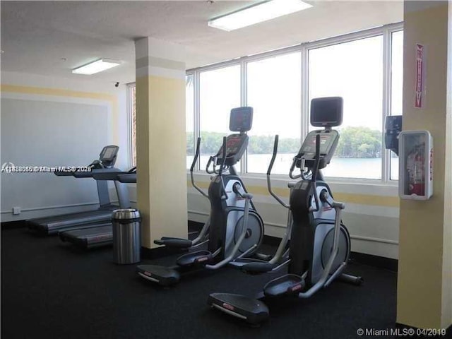 400 Kings Point Dr Unit 820, Sunny Isles Beach, FL 33160 - gym with baseboards