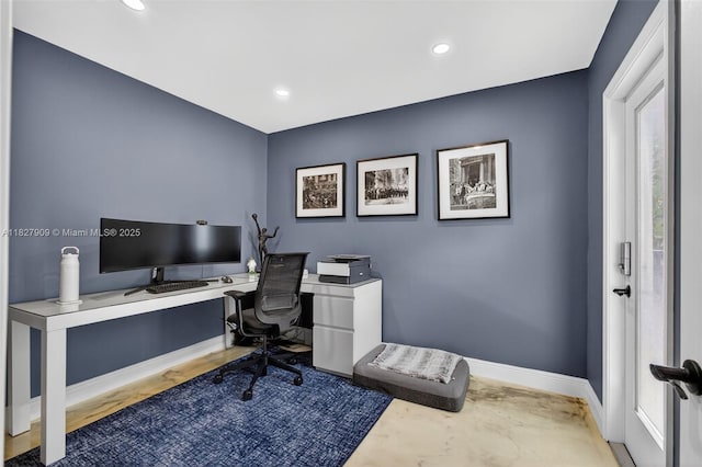 228 Rutland Blvd, West Palm Beach, FL 33405 - home office with recessed lighting