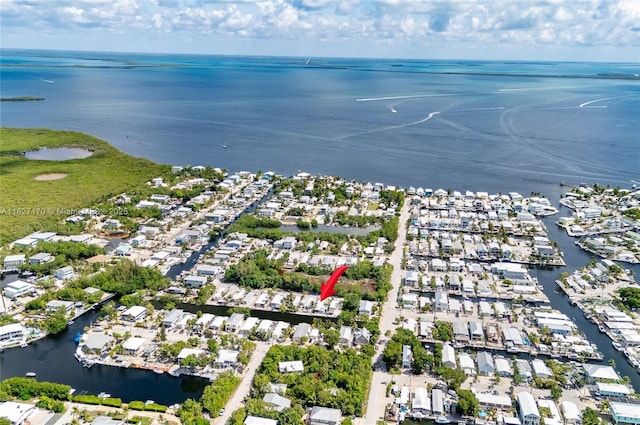 456 Bowie Ln, Key Largo, FL 33037 - aerial overview of property's location with a large body of water