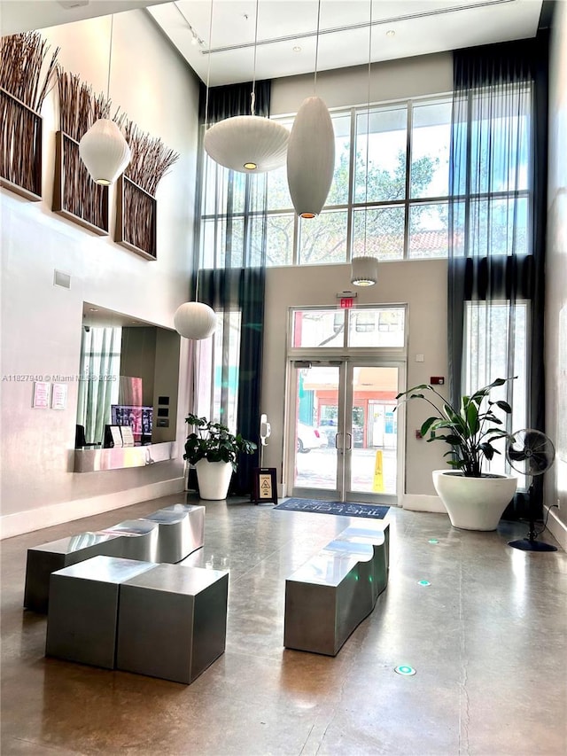 133 NE 2nd Ave Unit 815, Miami, FL 33132 - building lobby featuring a towering ceiling