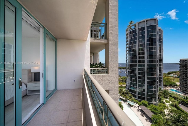 3400 SW 27th Ave Unit 1605, Miami, FL 33133 - balcony with a water view