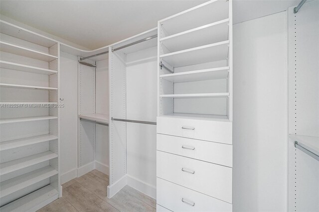 3400 SW 27th Ave Unit 1605, Miami, FL 33133 - walk in closet with light wood-type flooring