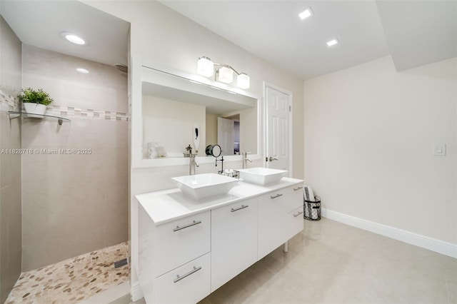 1500 S Ocean Dr Unit 7K, Hollywood, FL 33019 - full bath with double vanity and a walk in shower