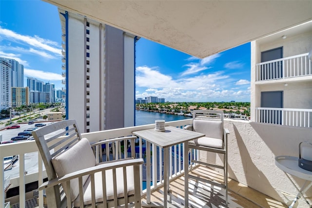 1500 S Ocean Dr Unit 7K, Hollywood, FL 33019 - balcony with a city view and a water view