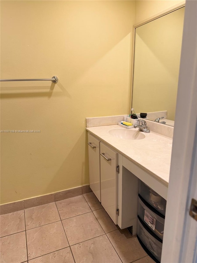 9365 Fontainebleau, Miami, FL 33172 - bathroom featuring vanity and tile patterned floors