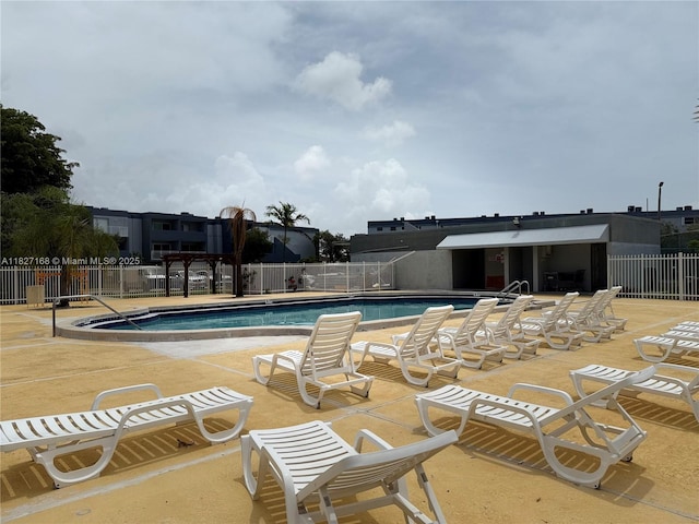 9365 Fontainebleau, Miami, FL 33172 - community pool featuring a patio area