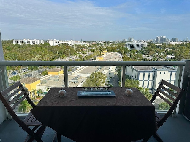 13499 Biscayne Blvd Unit 1013, North Miami, FL 33181 - balcony featuring a city view