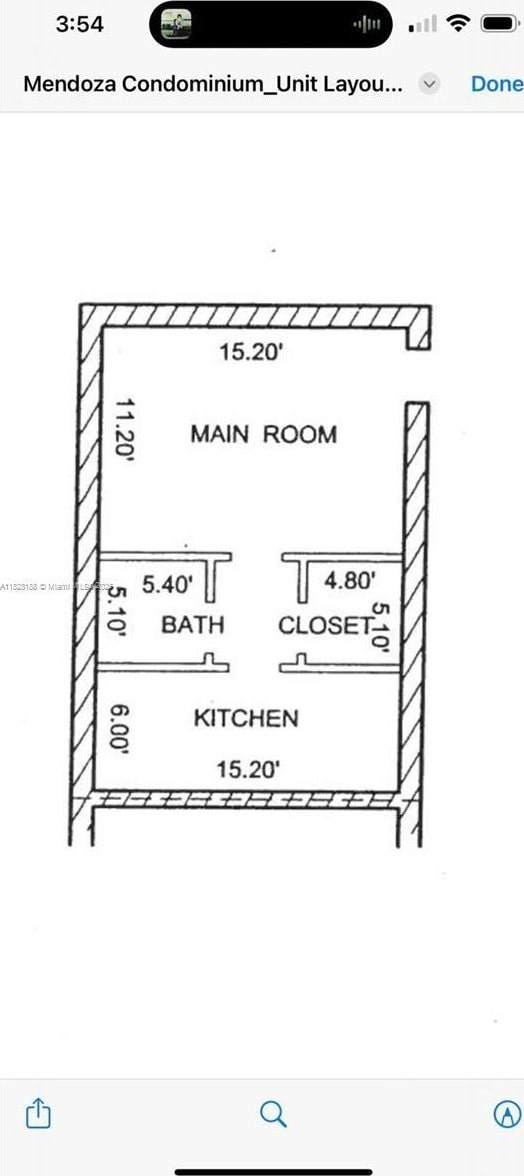 126 Mendoza Ave Unit 1, Coral Gables, FL 33134 - view of home floor plan