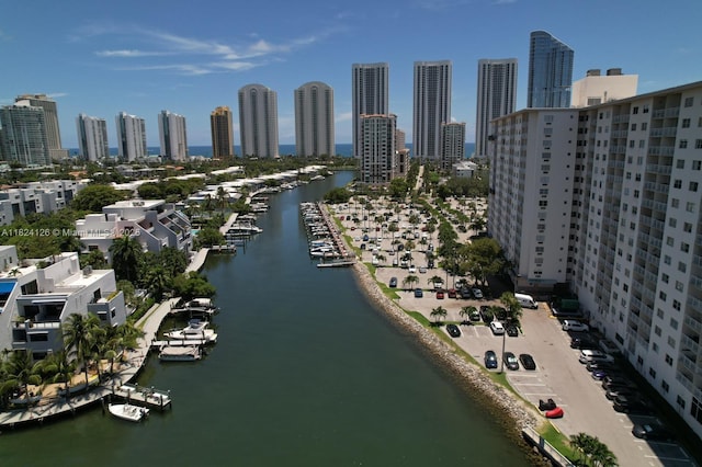 400 Kings Point Dr Unit 1222, Sunny Isles Beach, FL 33160 - bird's eye view of city skyline and a large body of water