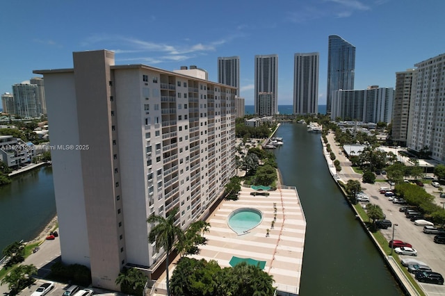 400 Kings Point Dr Unit 1222, Sunny Isles Beach, FL 33160 - bird's eye view of city skyline and a large body of water