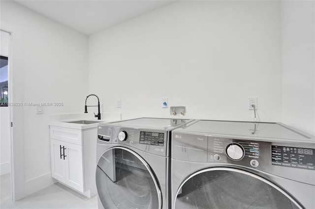 5850 Rose Ter, Plantation, FL 33317 - laundry room featuring washer and clothes dryer and cabinet space