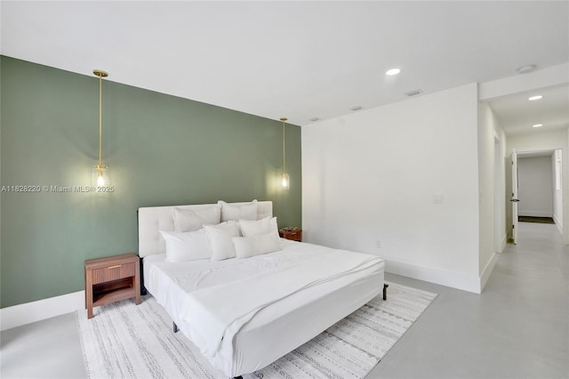 5850 Rose Ter, Plantation, FL 33317 - bedroom featuring finished concrete floors and recessed lighting