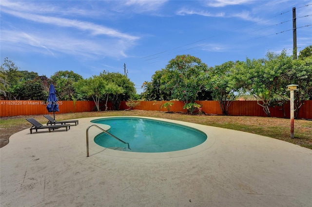 5850 Rose Ter, Plantation, FL 33317 - view of swimming pool with a fenced backyard and a patio area