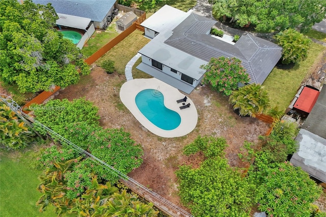 5850 Rose Ter, Plantation, FL 33317 - aerial view of property and surrounding area with a pool