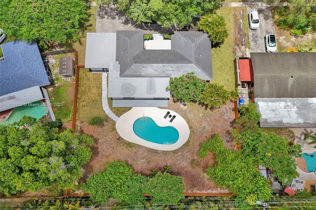 5850 Rose Ter, Plantation, FL 33317 - bird's eye view of a pool area