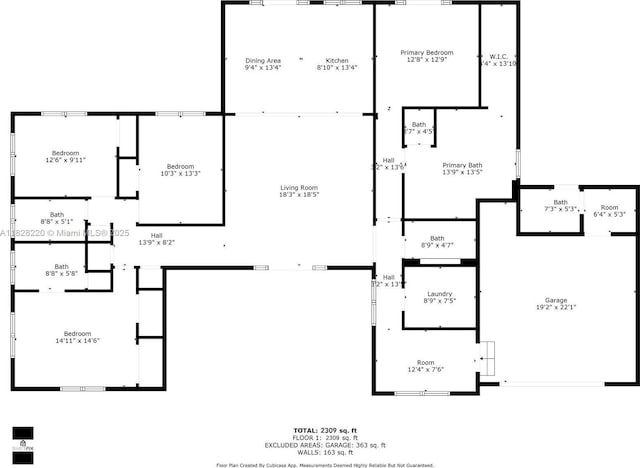 5850 Rose Ter, Plantation, FL 33317 - view of property floor plan