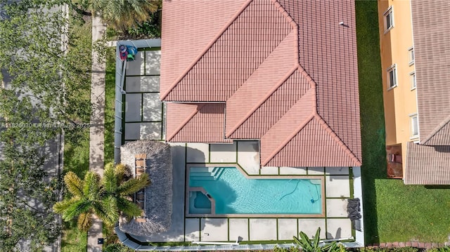 16488 SW 30th St, Miramar, FL 33027 - view from above of property with a pool area