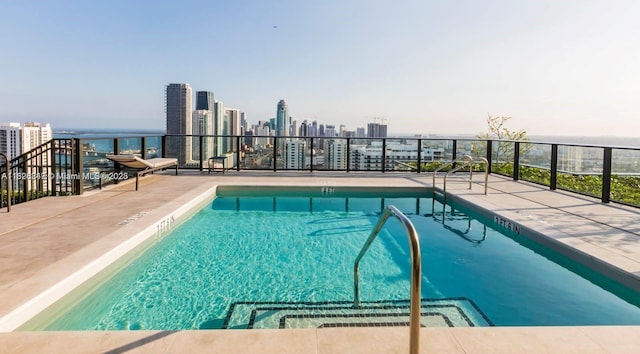 1600 NE 1st Ave Unit 2916, Miami, FL 33132 - community pool with a view of skyline