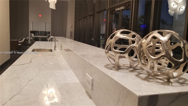 1600 NE 1st Ave Unit 2916, Miami, FL 33132 - kitchen with light stone countertops