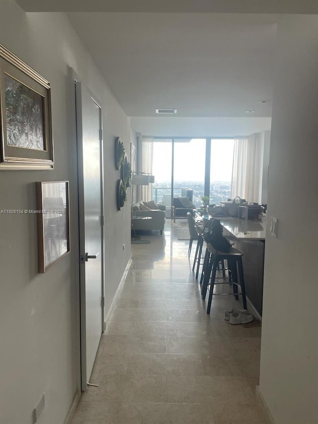 88 SW 7th St Unit 3006, Miami, FL 33130 - corridor with baseboards