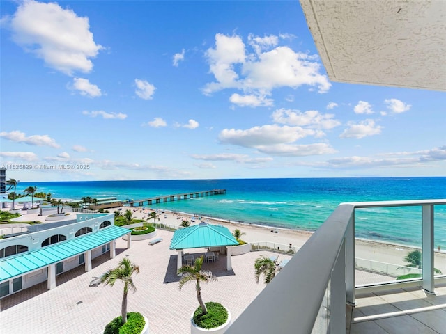 16445 Collins Ave Unit 726, Sunny Isles Beach, FL 33160 - water view with a gazebo and nearby beach