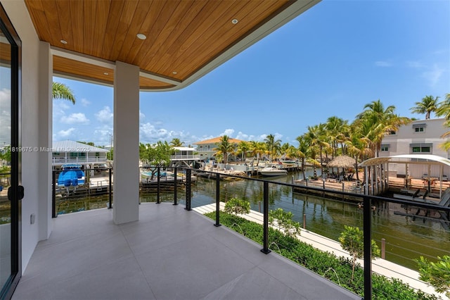 301 Buttonwood Cir # B, Key Largo, FL 33037 - balcony featuring a water view