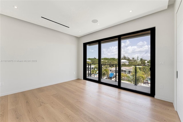301 Buttonwood Cir # B, Key Largo, FL 33037 - spare room with light wood finished floors and recessed lighting