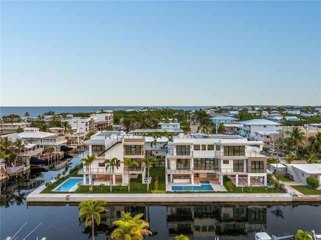 301 Buttonwood Cir # B, Key Largo, FL 33037 - bird's eye view of a nearby body of water and a pool area