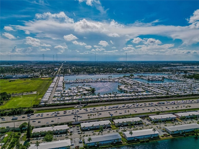 1000 SW 10th Ter Unit 2P, Hallandale Beach, FL 33009 - bird's eye view of numerous boat docks and a nearby body of water