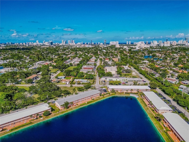 1000 SW 10th Ter Unit 2P, Hallandale Beach, FL 33009 - aerial view of skyline and a nearby body of water