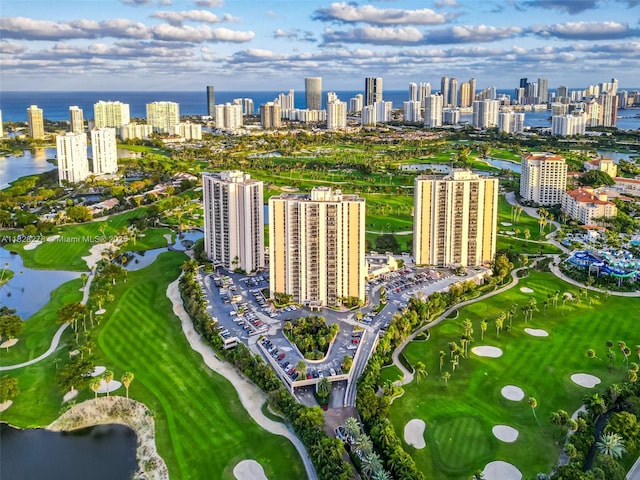 20367 W Country Club Dr Unit L25, Aventura, FL 33180 - bird's eye view of a nearby body of water and city skyline