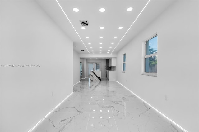 770 SE 5th Pl, Hialeah, FL 33010 - hall featuring recessed lighting and light marble finish flooring