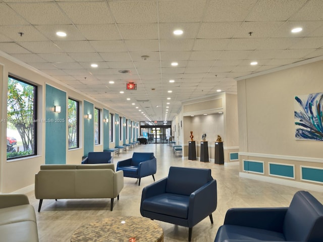 199 Durham D Unit 199, Deerfield Beach, FL 33442 - community lobby with recessed lighting and ornamental molding